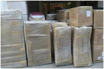 Packed Goods Stored In Warehouse