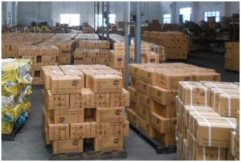 Packed Goods Stored in Warehouse