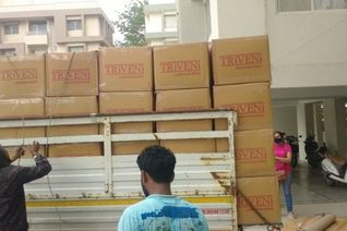 Loading of household goods in truck